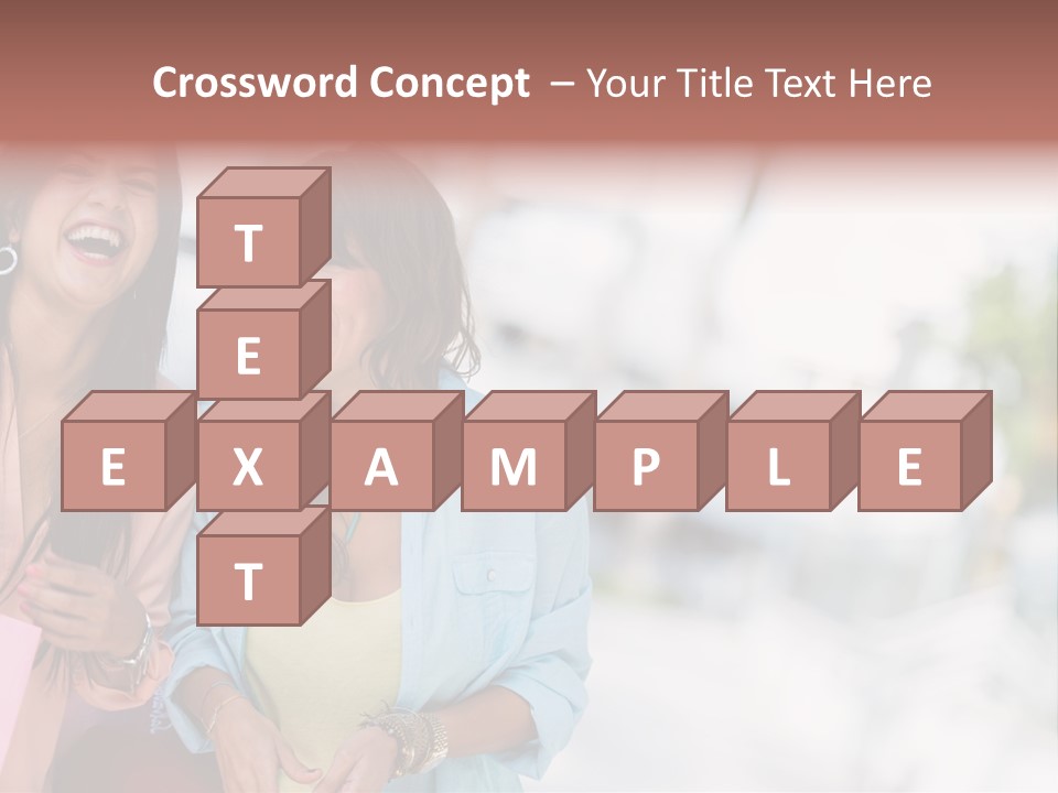 Women Joyful Fun PowerPoint Template