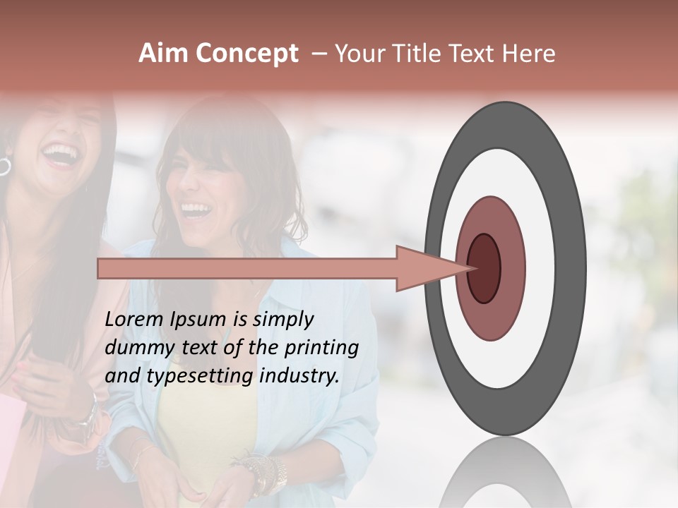 Women Joyful Fun PowerPoint Template