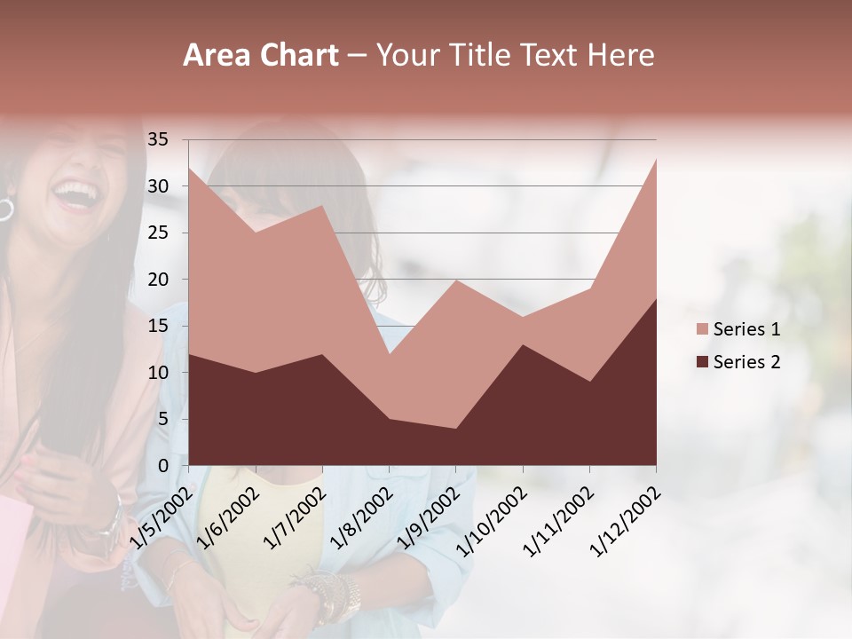 Women Joyful Fun PowerPoint Template