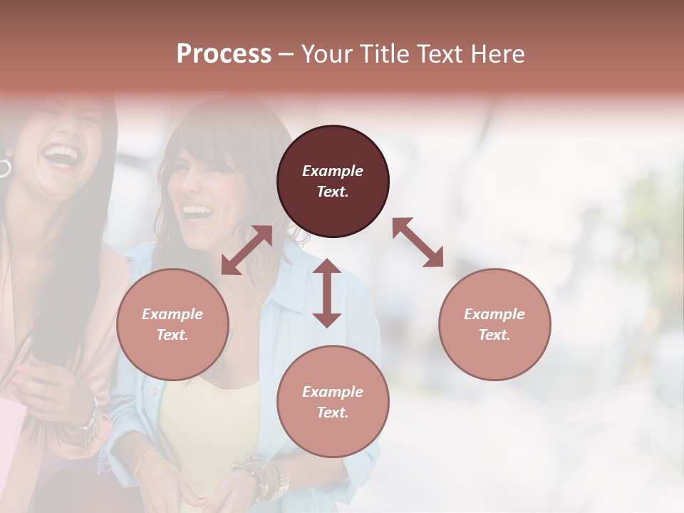 Women Joyful Fun PowerPoint Template