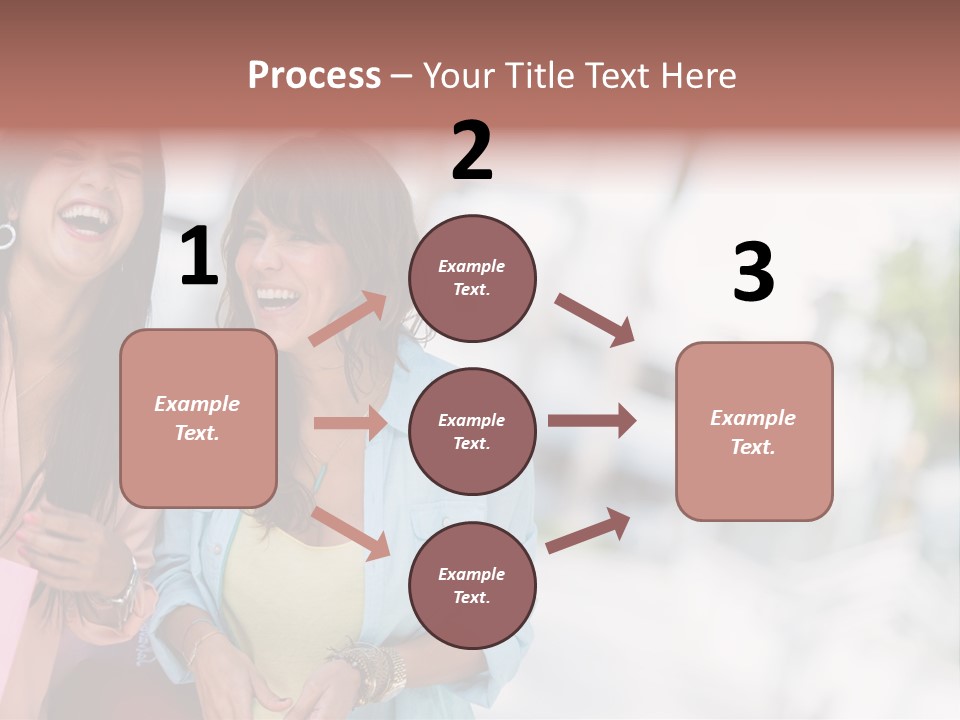 Women Joyful Fun PowerPoint Template