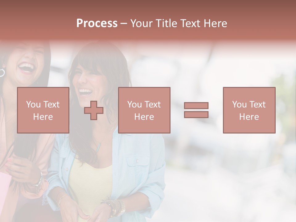 Women Joyful Fun PowerPoint Template