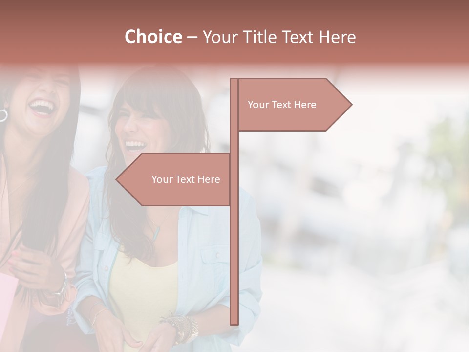 Women Joyful Fun PowerPoint Template