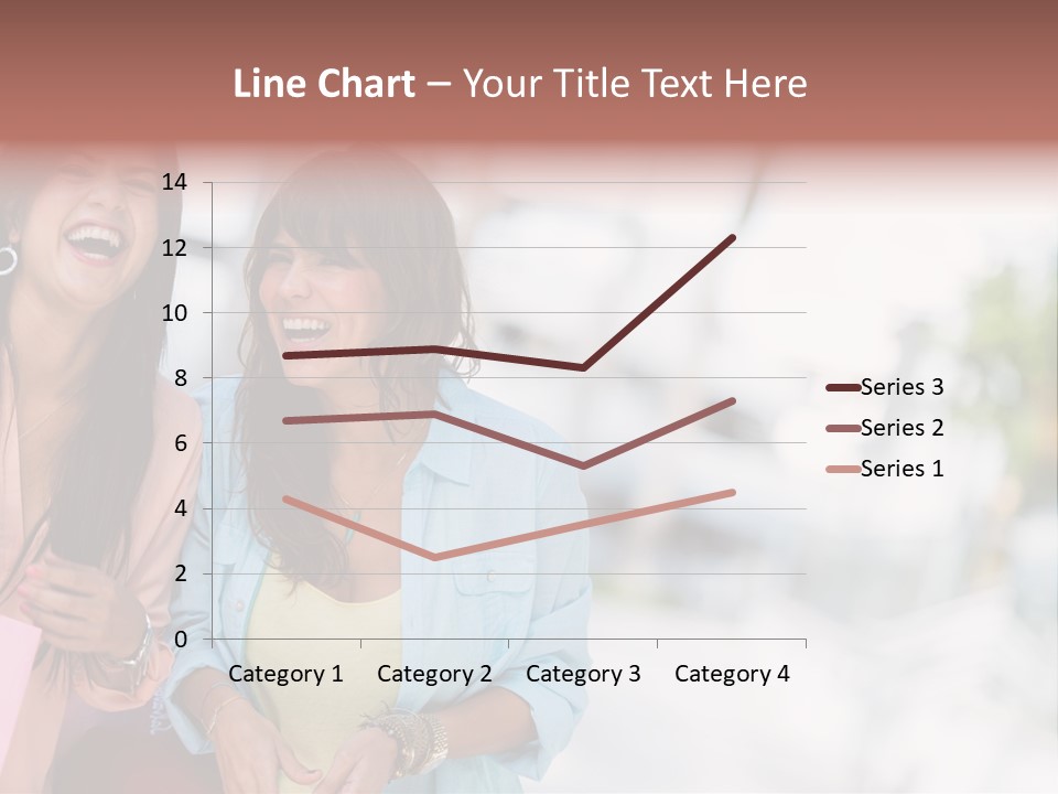 Women Joyful Fun PowerPoint Template