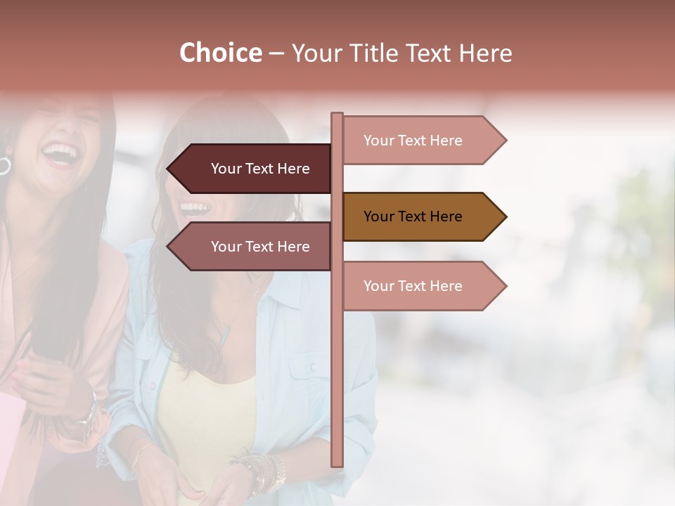 Women Joyful Fun PowerPoint Template