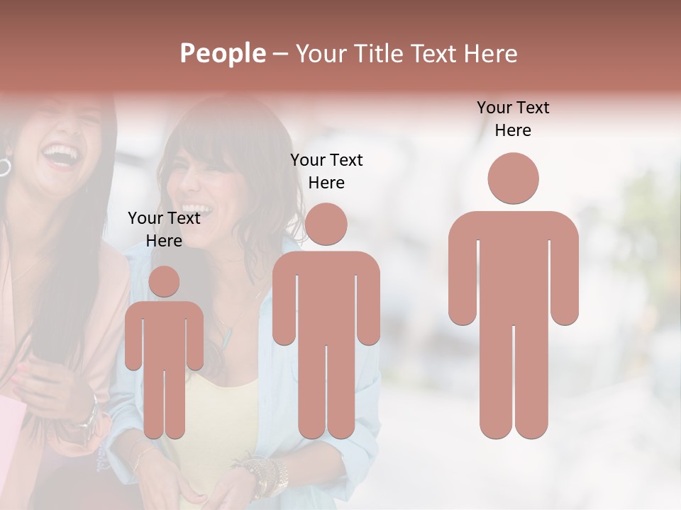 Women Joyful Fun PowerPoint Template