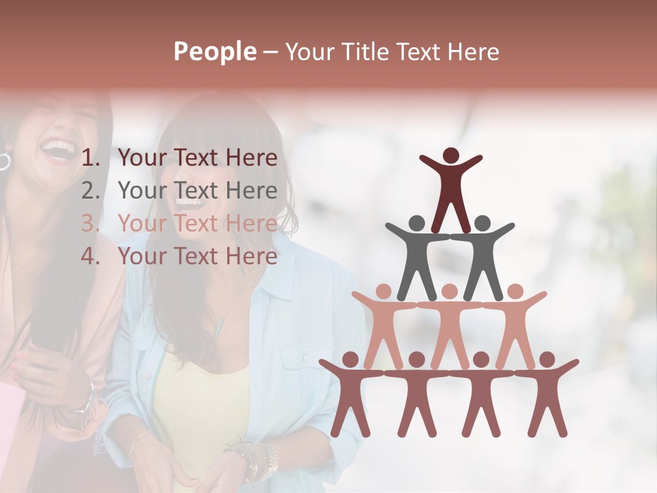 Women Joyful Fun PowerPoint Template