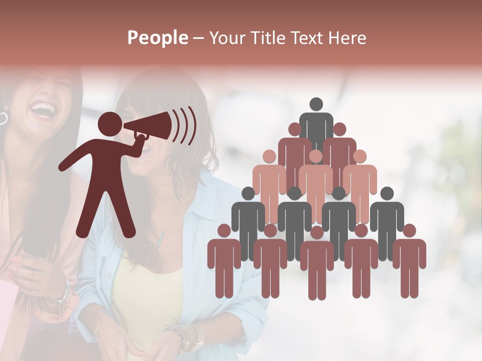 Women Joyful Fun PowerPoint Template