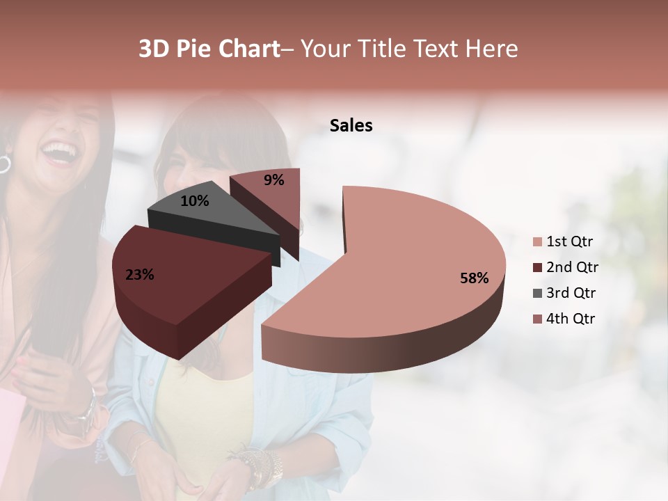 Women Joyful Fun PowerPoint Template