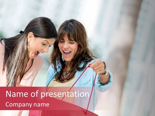 Content Friendship Person PowerPoint Template