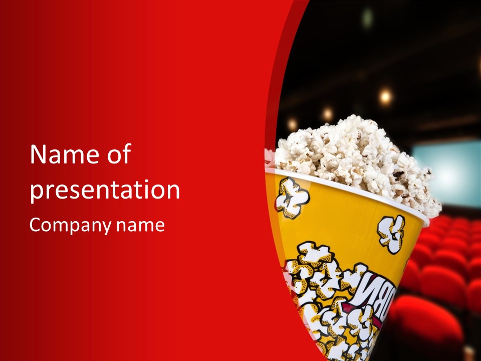 Cinema Photography Buttery PowerPoint Template