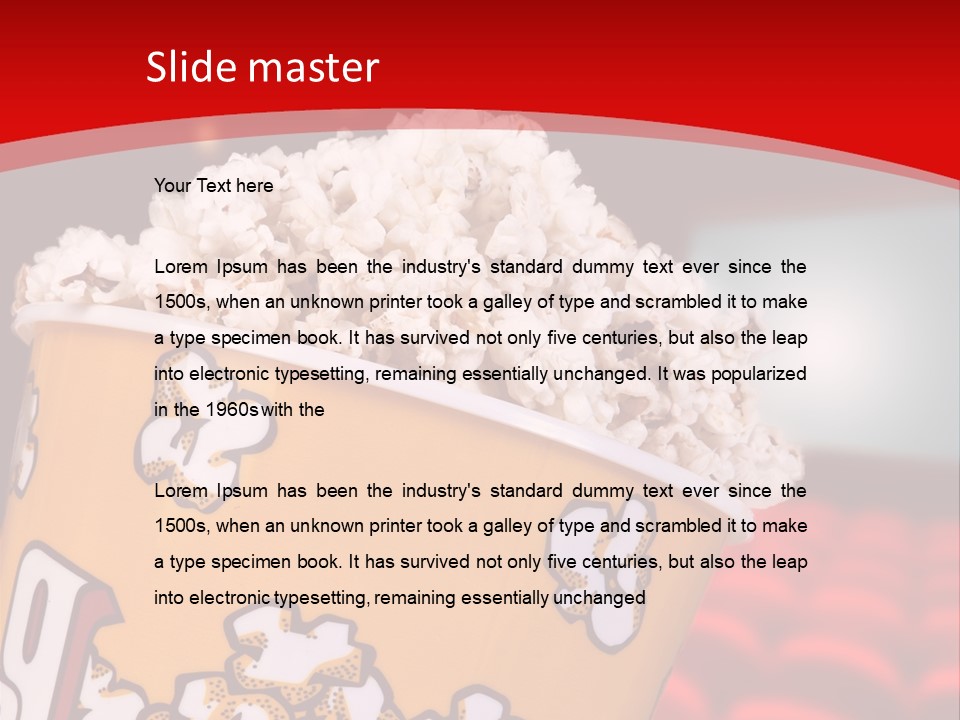 Cinema Photography Buttery PowerPoint Template