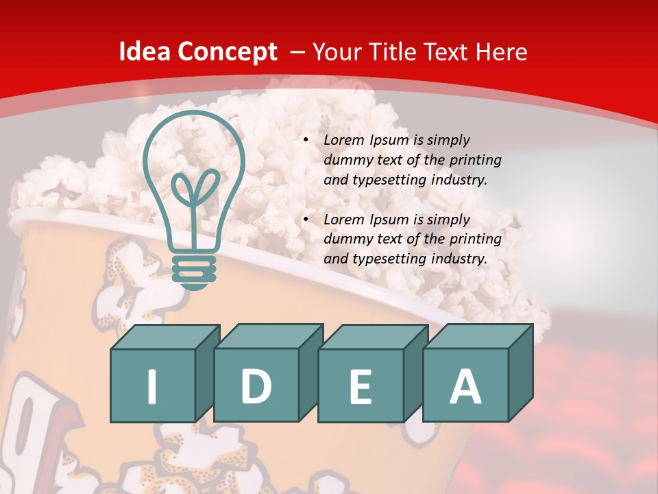 Cinema Photography Buttery PowerPoint Template