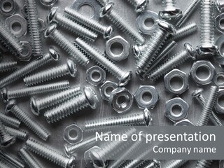 Chrome Hardware Thread PowerPoint Template