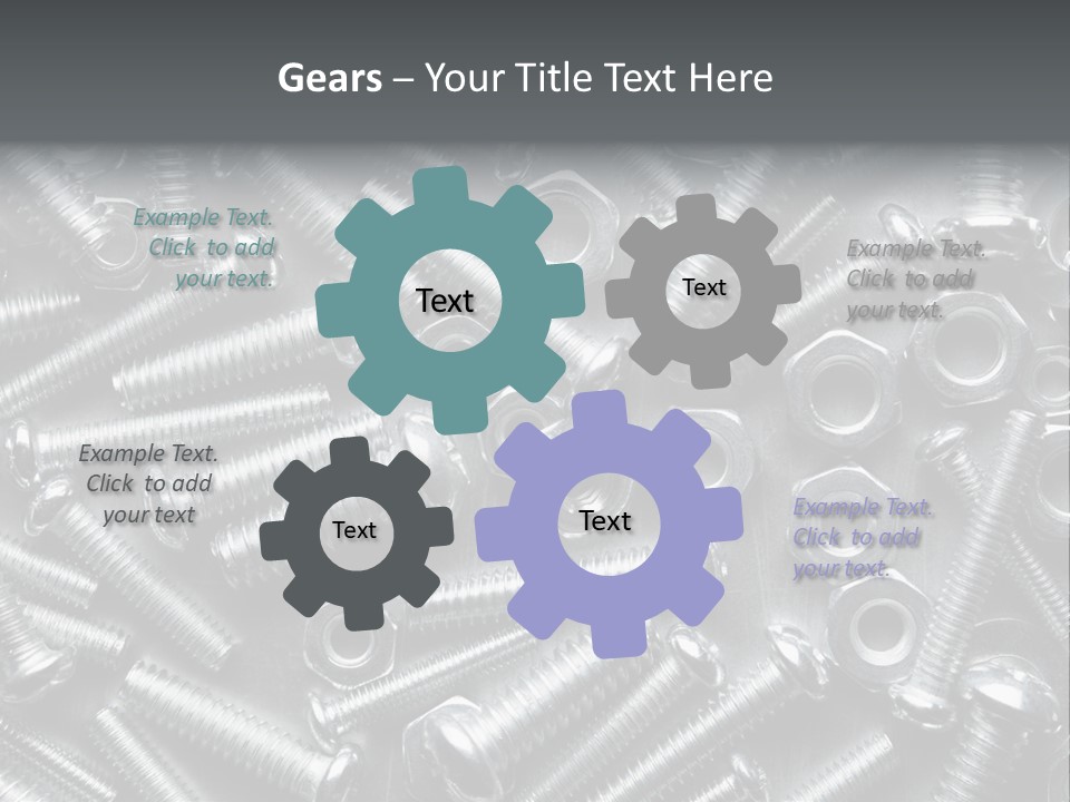 Chrome Hardware Thread PowerPoint Template