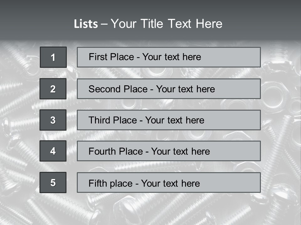 Chrome Hardware Thread PowerPoint Template