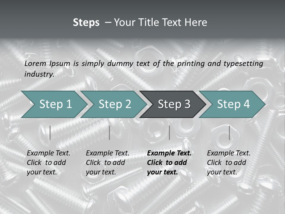 Chrome Hardware Thread PowerPoint Template