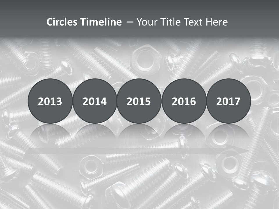 Chrome Hardware Thread PowerPoint Template