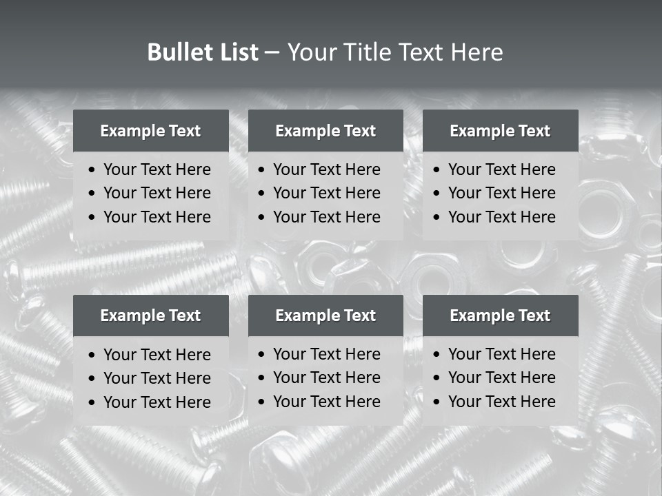 Chrome Hardware Thread PowerPoint Template