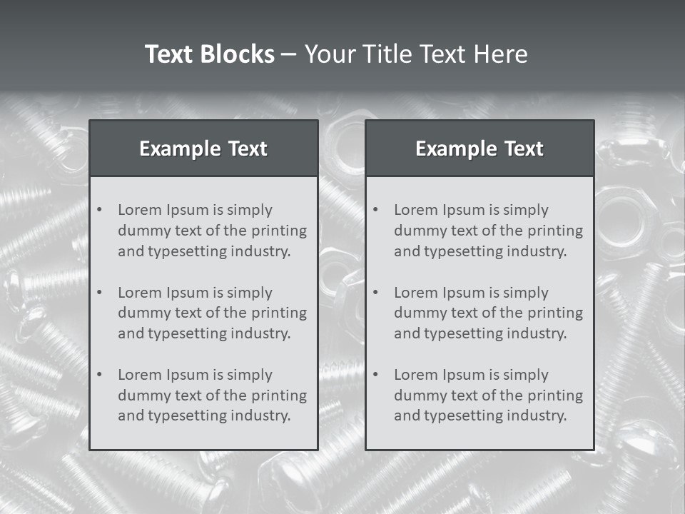 Chrome Hardware Thread PowerPoint Template