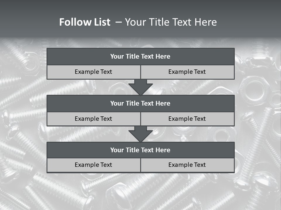 Chrome Hardware Thread PowerPoint Template