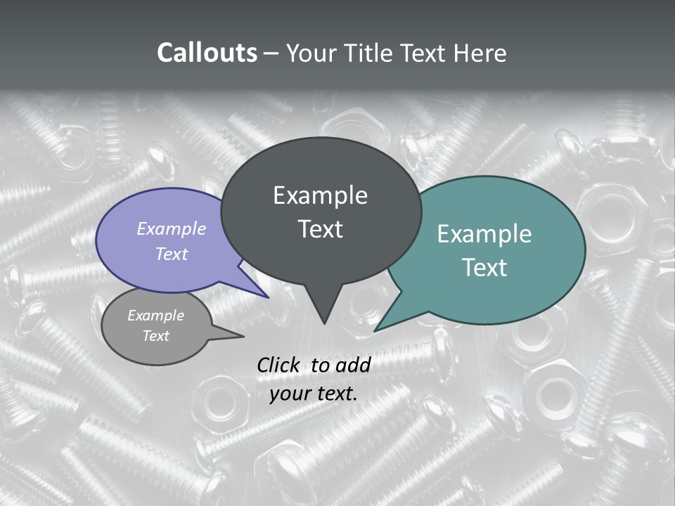 Chrome Hardware Thread PowerPoint Template