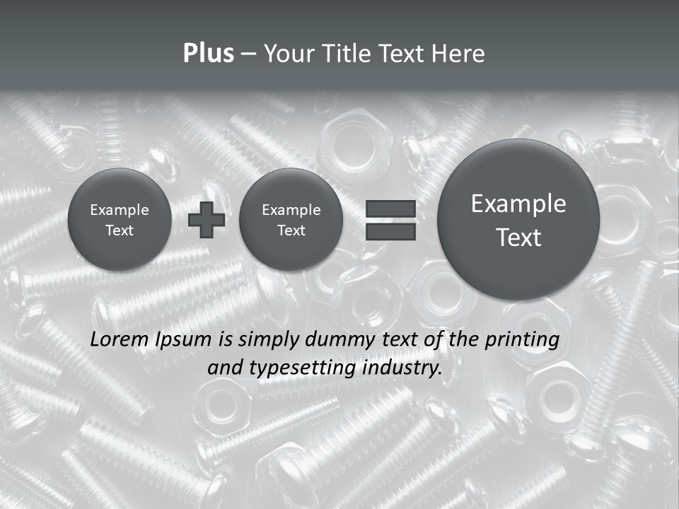 Chrome Hardware Thread PowerPoint Template