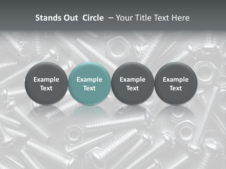 Chrome Hardware Thread PowerPoint Template