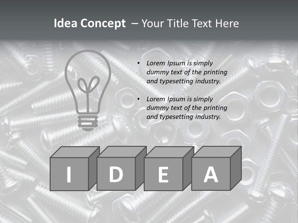 Chrome Hardware Thread PowerPoint Template