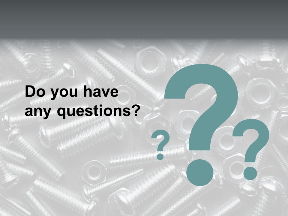 Chrome Hardware Thread PowerPoint Template