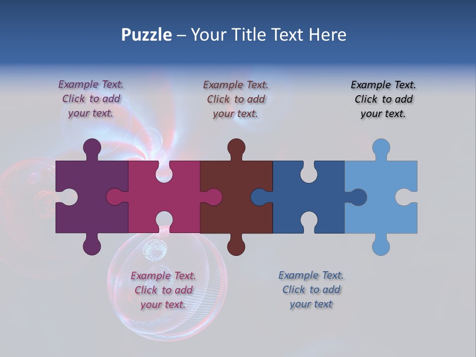 Network Glow Decorative PowerPoint Template