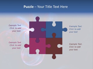 Network Glow Decorative PowerPoint Template