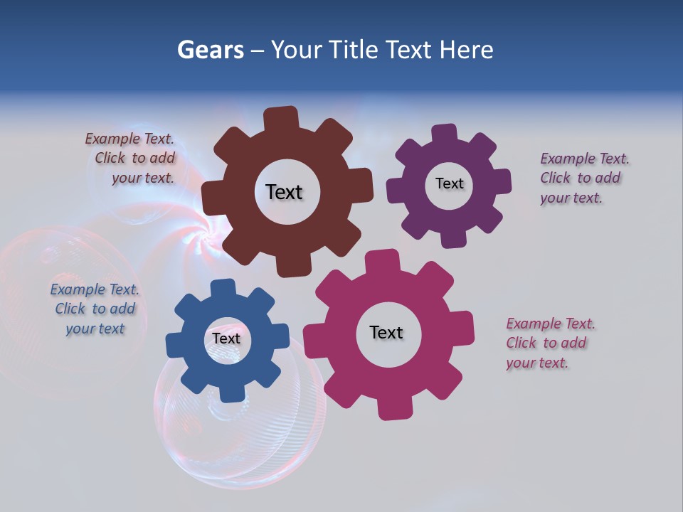Network Glow Decorative PowerPoint Template