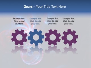 Network Glow Decorative PowerPoint Template