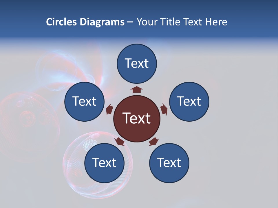 Network Glow Decorative PowerPoint Template