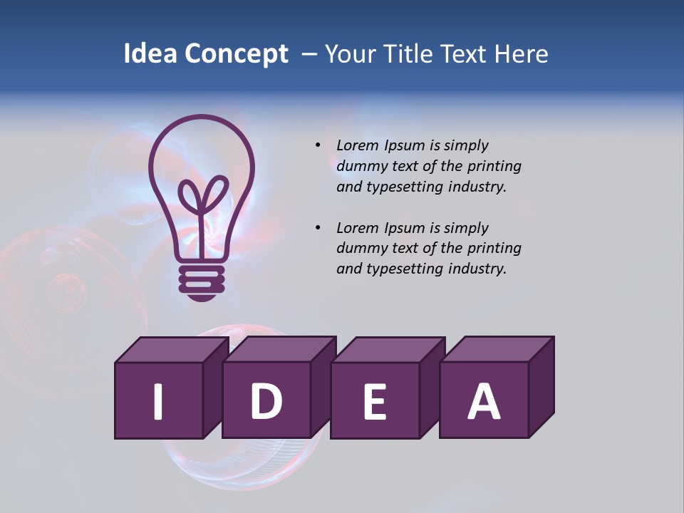 Network Glow Decorative PowerPoint Template