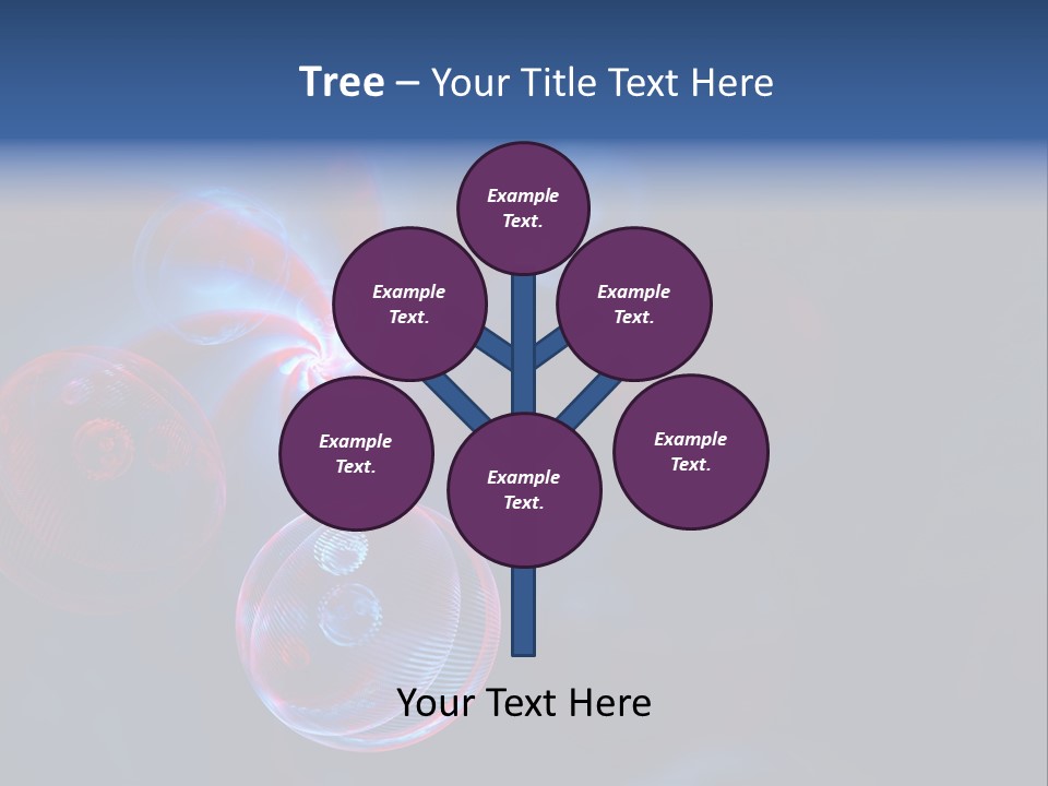 Network Glow Decorative PowerPoint Template