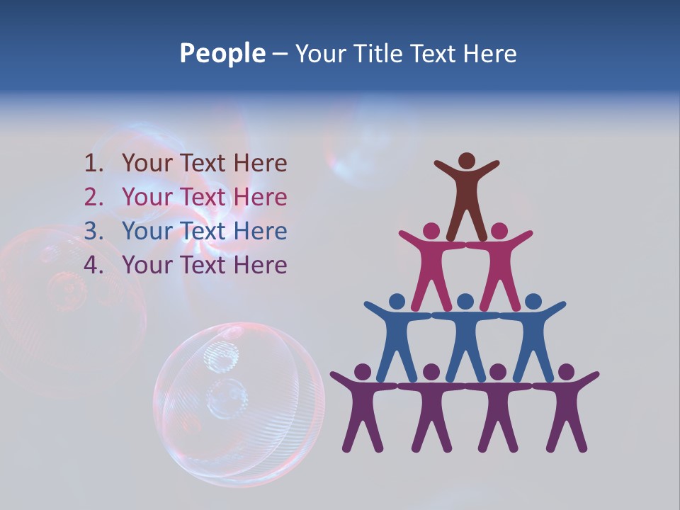 Network Glow Decorative PowerPoint Template