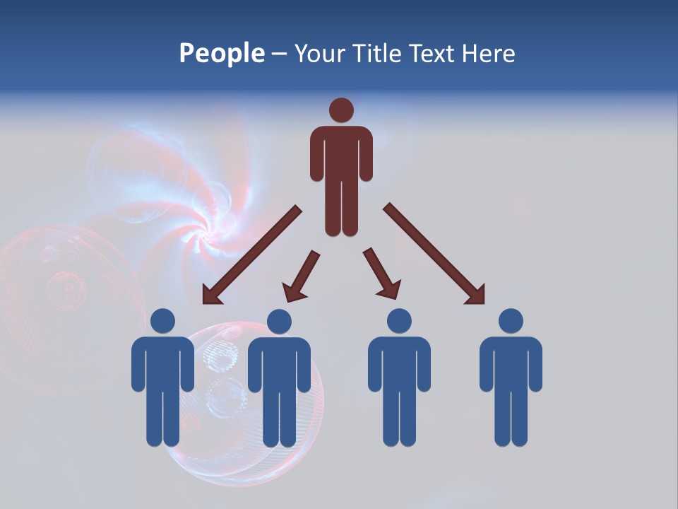 Network Glow Decorative PowerPoint Template