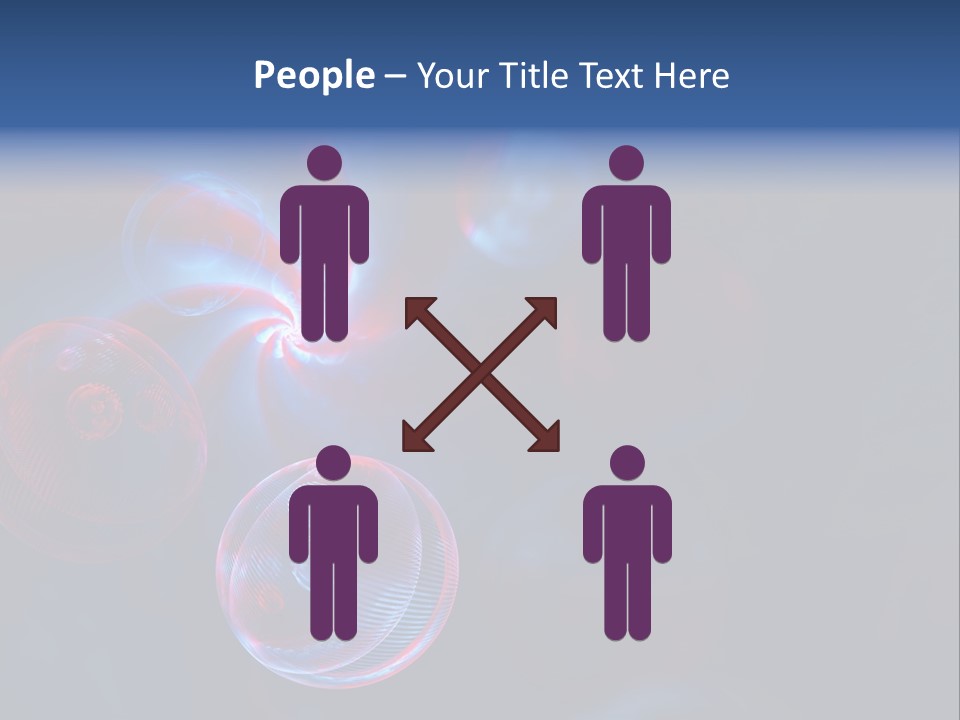 Network Glow Decorative PowerPoint Template