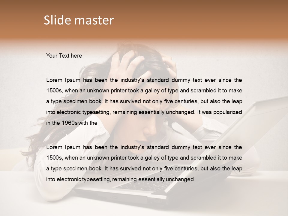 Heavy Intelligence Affliction PowerPoint Template