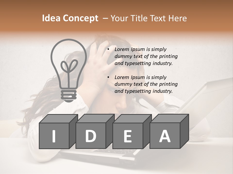 Heavy Intelligence Affliction PowerPoint Template