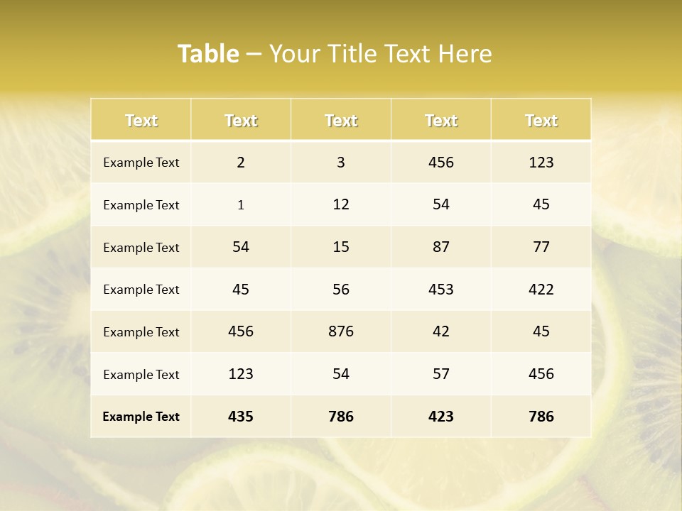 Breakfast Freshness Group PowerPoint Template