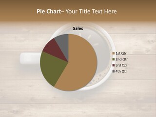 Coffee Cup Concept Text PowerPoint Template