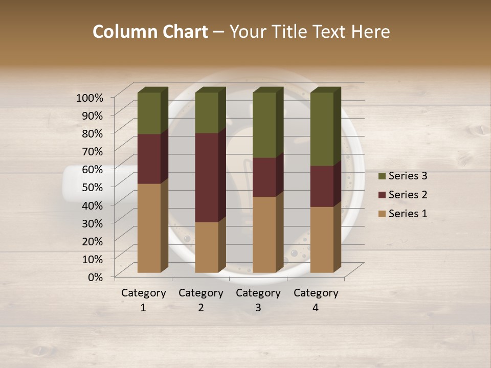 Coffee Cup Concept Text PowerPoint Template