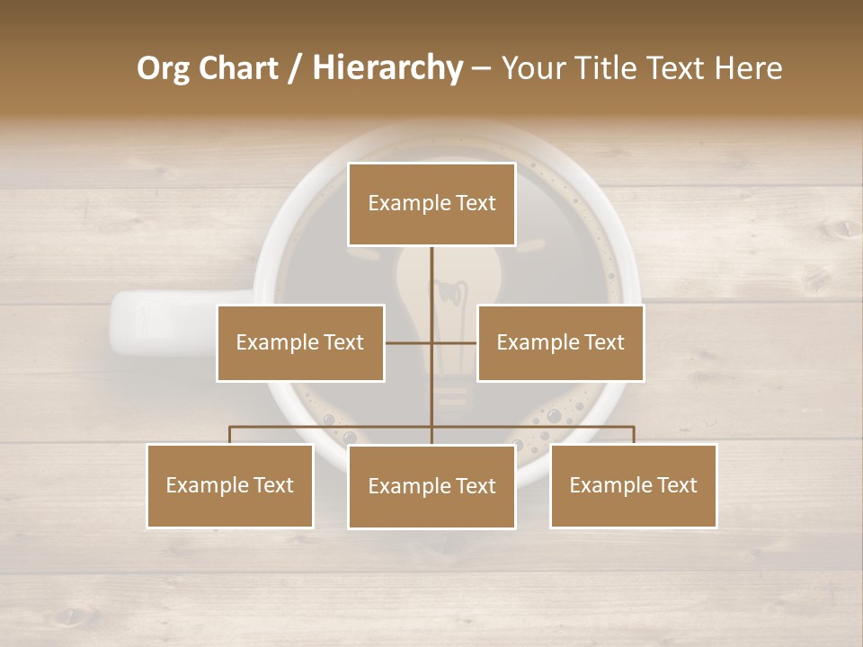 Coffee Cup Concept Text PowerPoint Template