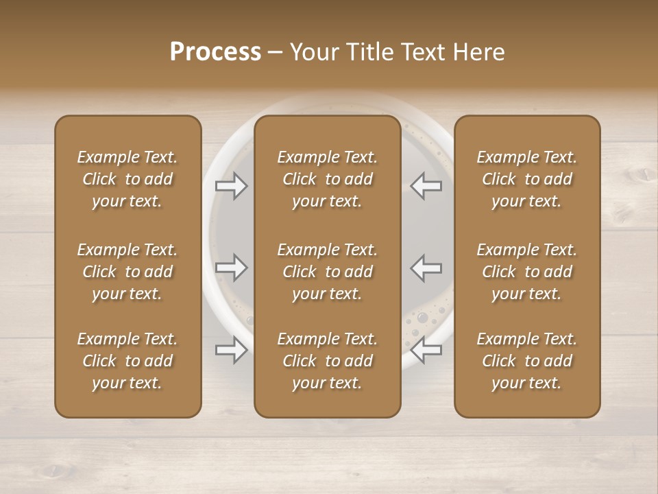 Coffee Cup Concept Text PowerPoint Template