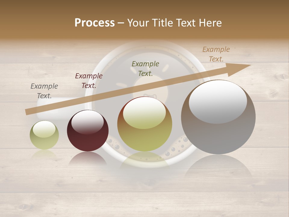 Coffee Cup Concept Text PowerPoint Template