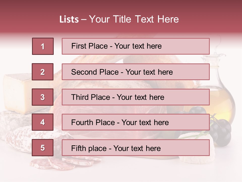 Freshness Meal Assorted PowerPoint Template