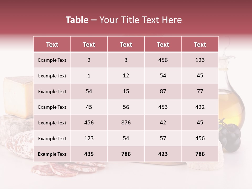 Freshness Meal Assorted PowerPoint Template